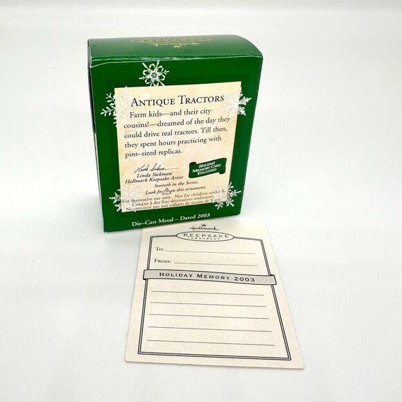 Hallmark Keepsake Antique Tractors #7 Series 2003 Miniature Christmas Ornament - Picture 2 of 11